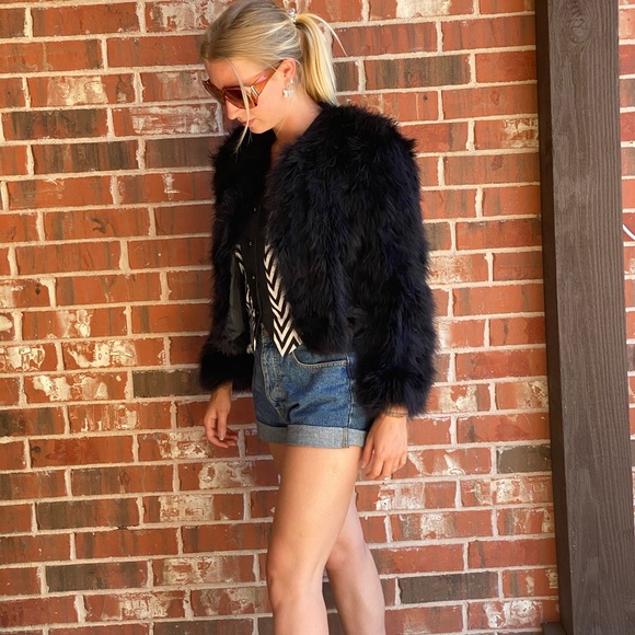 Sold Elsewhere::: Vintage Maribou Jacket 1990’s - Picture 10 of 15